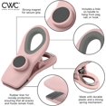thumbnail image 2 of HAHDAXIA Cook with Color Set of Eight Bag Clips, 2 Large Heavy Duty Chip Clip and 6 Refrigerator Magnet Clips for Food Storage with Air Tight Seal Grip for Snack Bags and Food Bags (Pink), 2 of 6