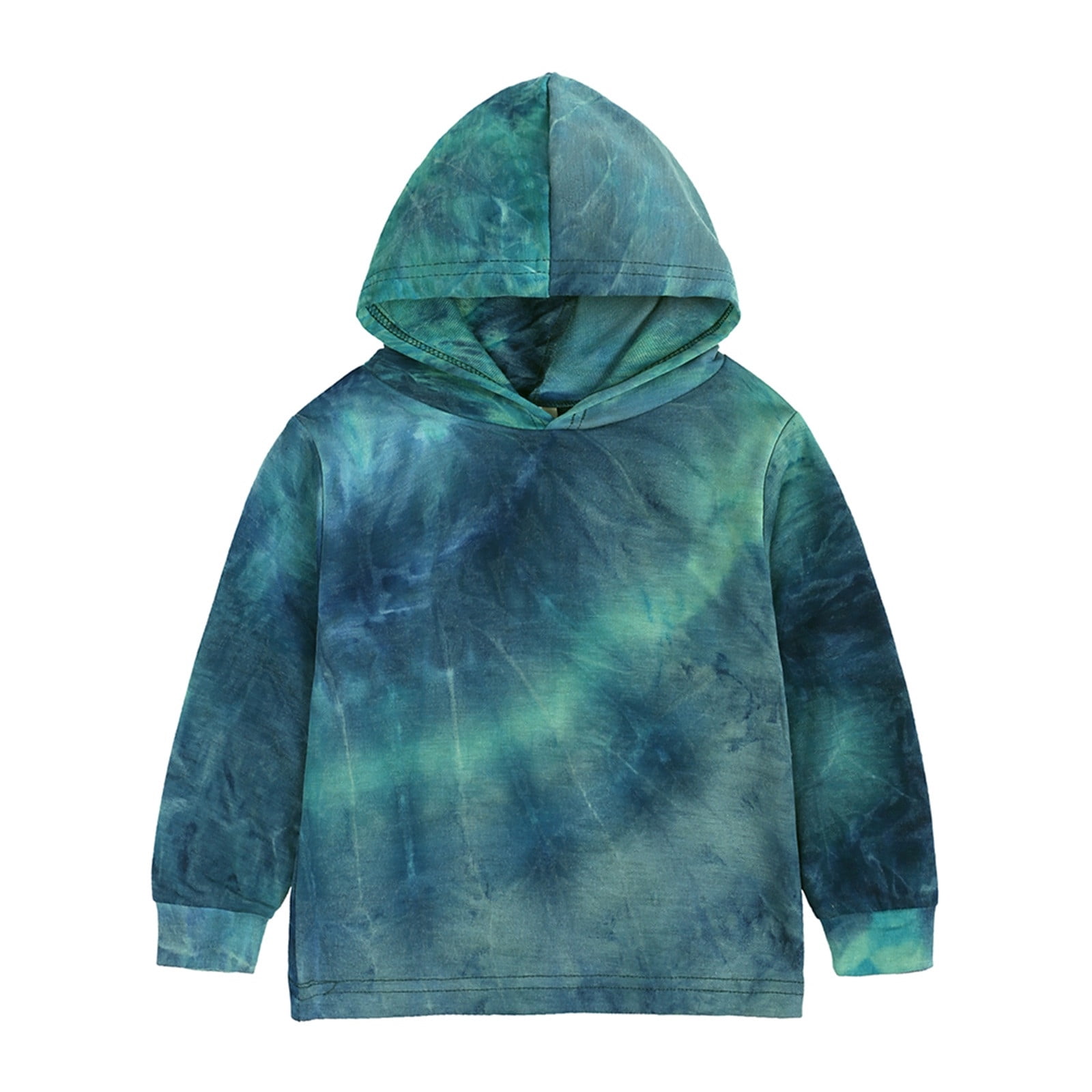 Toddler Girl's Outfits Tie Dyed Long-Sleeved Hoodie and Pant Suit Kids 2Pcs Clothing Sets