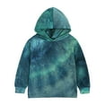 thumbnail image 3 of Toddler Girl's Outfits Tie Dyed Long-Sleeved Hoodie and Pant Suit Kids 2Pcs Clothing Sets, 3 of 8
