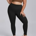 thumbnail image 5 of QATAINLAV Plus Size Leggings for Women Tummy Control Butt Lifting Yoga Pants Stretch High Waisted Buttery Soft Workout Leggings Black XL, 5 of 6