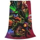 thumbnail image 2 of Manta de franela suave y cálida de Zelda Majora's Mask para dormitorio, sala de estar, dormitorio, todas las estaciones., 2 of 5