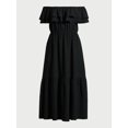 thumbnail image 3 of Sofia by Sofia Vergara Women's Ruffle Off Shoulder Maxi Dress, Above Ankle Length, Sizes XS-XXXL, 3 of 5