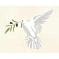 thumbnail image 3 of Warren, Annie 18x15 Black Modern Framed Museum Art Print Titled - Olive Branch Dove II, 3 of 5