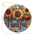 thumbnail image 2 of Ornament Autumn Thanksgiving Pumpkin Sunflower Christmas Decoration Keepsake Ornament Be Thankful Sunflowers Fall Ceramic Elegant Hanging Christmas Tree Decorations Housewarming Gift, 2 of 8