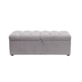 thumbnail image 2 of Banc de Rangement Touffeté Arlo Opale Gris, 2 of 11