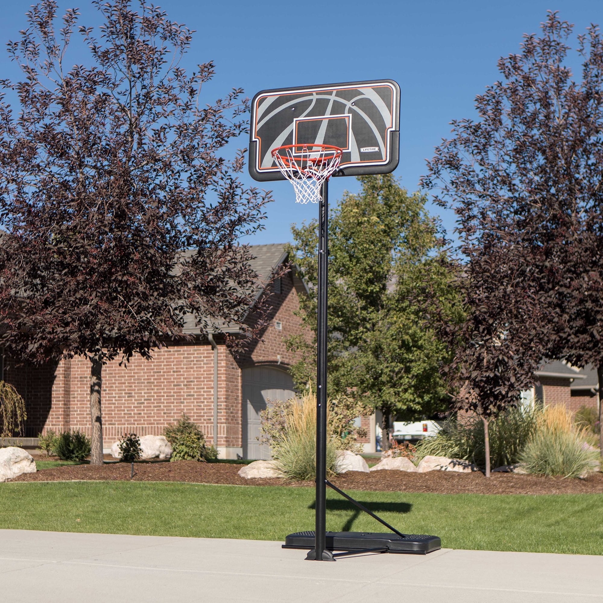 Lifetime 7.5ft-10ft Adjustable Height 44" Impact Outdoor Portable Basketball System (90926)
