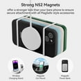 thumbnail image 3 of for iPhone 13 Case Liquid Silicone Magsafe Magnetic Stand with Screen Protector Full Protection Slim Shockproof Protective Case Cover 6.1 Inch - Black, 3 of 11