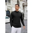 thumbnail image 6 of COOFANDY Mens Mock Neck Sweaters Turtleneck Long Sleeve Sweater Shirts High Neck Lightweight Pullover Tops, 6 of 9