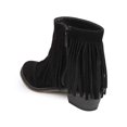 thumbnail image 3 of New Women Breckelles Dorado-18 Suede Fringe Cap Toe Ankle Bootie Size, 3 of 5