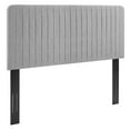thumbnail image 1 of Milenna Channel Tufted Upholstered Fabric Twin Headboard, 1 of 4
