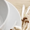 thumbnail image 3 of Pillivuiy Eventail Bowl 6" Salad Soup Cereal White Porcelain Set of 4, 3 of 4