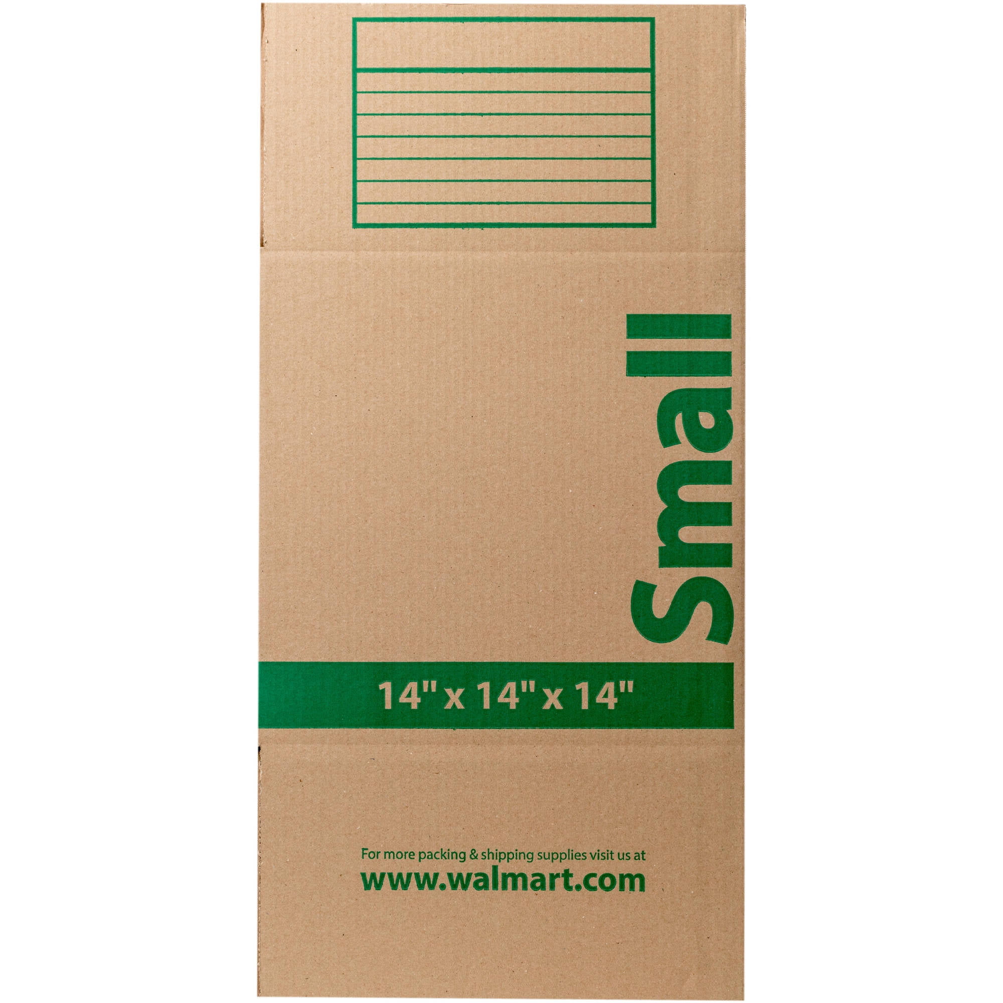 Small Corrugate Folded Kraft Box, 14" x 14" x 14", Brown