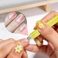 thumbnail image 2 of 5 Petal Flower Nail Dotting Pen, 1.8mm One-Stroke Manicure Stamp Tool, Stainless Steel Rhinestone Picker for DIY Beginners & Pro Salons, 2 of 5