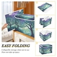 thumbnail image 2 of Yayeee Collapsible Cube Storage Bin with Lid Fabric Closet Decorative Basket with Handles, Moonlight Forest, 2 of 7