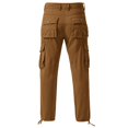 thumbnail image 5 of Fnnxeal Mens Cargo Pants Spring Fall Outdoor Solid Casual Multi-Pockets beltless Yellow Cargo Pants for Men Size 32, 5 of 9