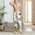thumbnail image 6 of Lsque Colorful Insects Print Men's Pajama Pants, Lounge Pant - Comfortable Home Wear,Elastic Waistband, Stylish Design-Large, 6 of 9