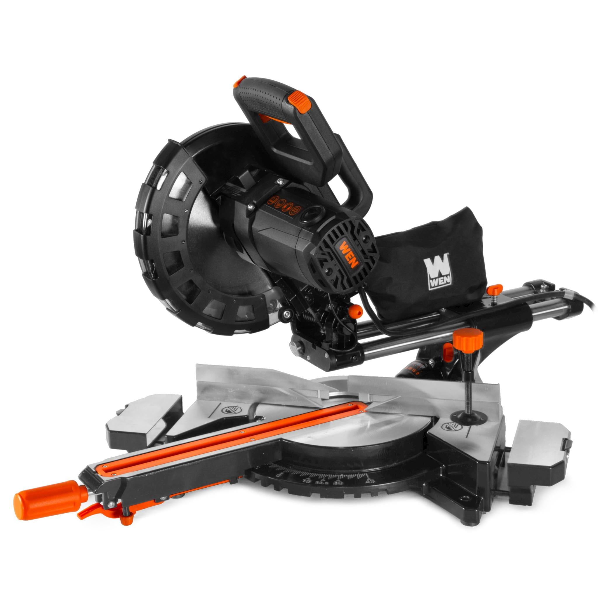 WEN 15-Amp 10-Inch Single-Bevel Sliding Compound Miter Saw with Laser (MM1014T)