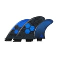 thumbnail image 1 of Honeycomb Fiberglass Performance Surfboard Fins Thruster (3 Fins) Dual Twin Tab Size, 1 of 4
