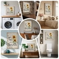 thumbnail image 6 of Ships Next Day Canvas Wall Art 10"x10", Sunflower Wood Framed Canvas Print Painting, Vintage Summer Botanical Bee Spring Floral Ready to Hang Small Picture Wall Decor for Home Kitchen Nursery Office, 6 of 9