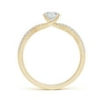 thumbnail image 2 of ANGARA Natural Twist Shank Diamond Engagement Ring in 14K Yellow Gold for Women (Size-5.5mm| Color-H| Clarity-SI2) | April Birthstone, Anniversary, Jewelry Gift for Women | Natural Diamond Ring, 2 of 9