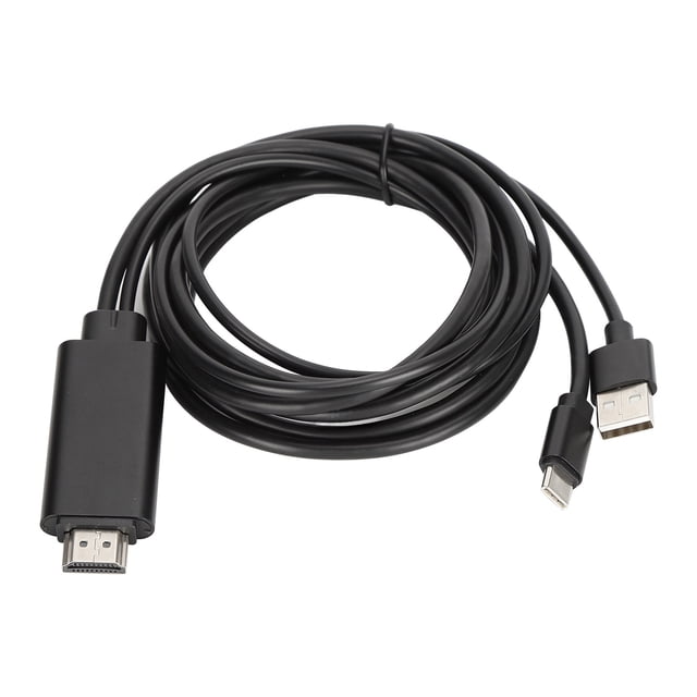 Cable de interfaz multimedia 4K tipo C a HD de 1,8 m, cable de sincronización de pantalla de teléfono móvil a HDTV