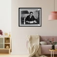thumbnail image 3 of Historic Framed Print, [John Reed, head-and-shoulders portrait, seated at desk, facing front], 17-7/8" x 21-7/8", 3 of 9