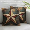 thumbnail image 3 of PRATYUS Rustic Farmhouse Throw Pillow Cover,Western Texas Star Pillow Cover ,Highland Cow Fur Decorative Pillow Cover,Vintage American South Cushion Case Bedroom Decor 22x22in, 3 of 5