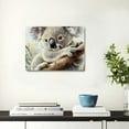 thumbnail image 5 of FCXZI Animals Wall Art  Cute Koalas Print on Canvas Picture Nature Safari Animal Painting for Bedroom Living Room Nursery Home Decor,Stretched and  Ready to Hang  20x16in, 5 of 6
