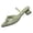 Green, variant on Women Low Heel Sandals Bow Detail Point Toe Sandals for Solid Color