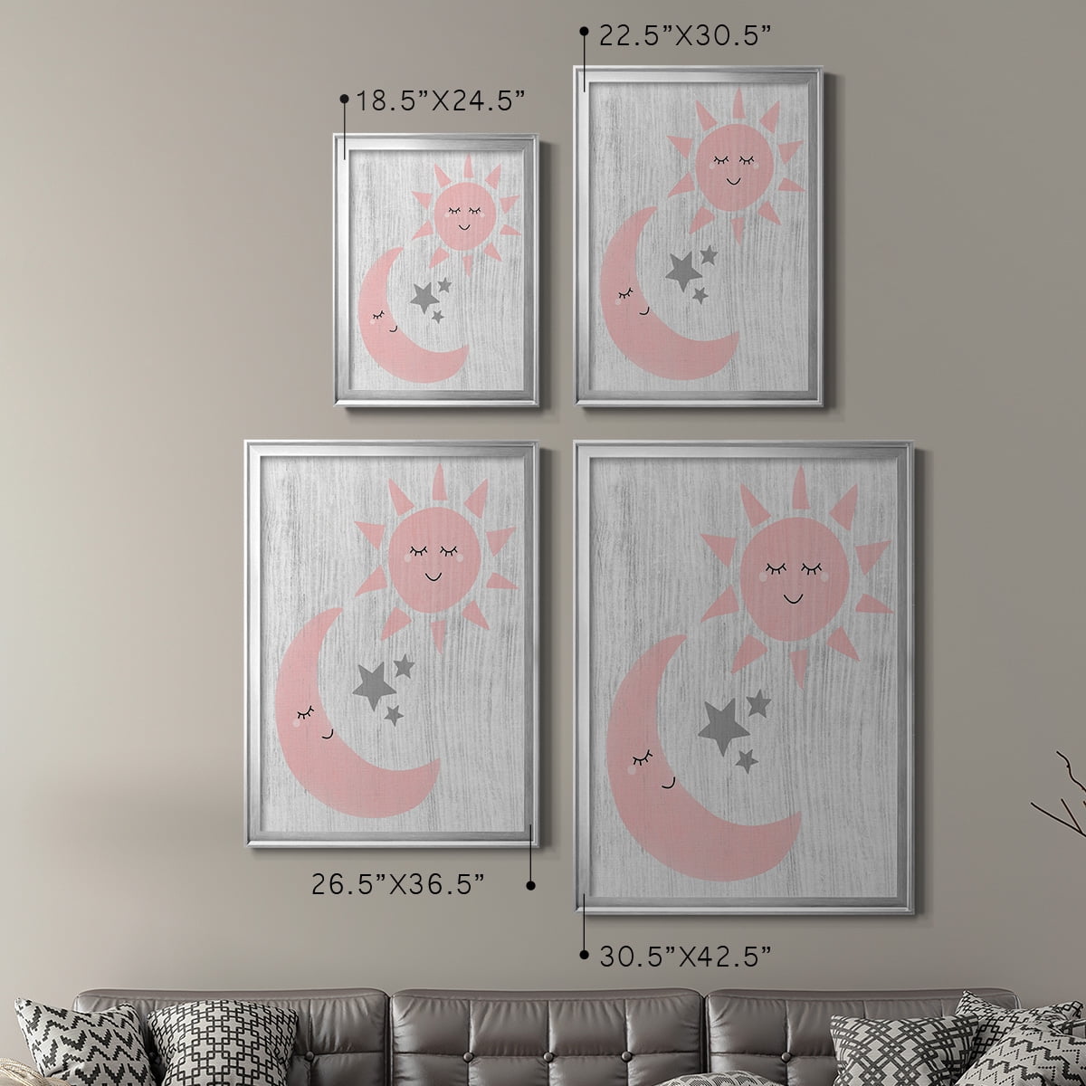 Sun and Moon Premium Classic Framed Print - Ready to Hang
