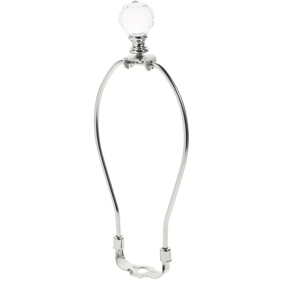 ifundom Adjustable Metal Lamp Harp Silver for Lamp Shade Holder Home Decorative Repair