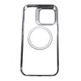 thumbnail image 3 of Carcasa rígida para teléfono móvil, carcasa protectora transparente negra electrochapada magnética para teléfono móvil para IPhone 14 PRO MAX, 3 of 10