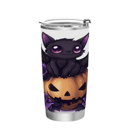 

20oz Straw Mugs with Handle and Straw Lid Sports Mugs Car Mugs Cute Bat