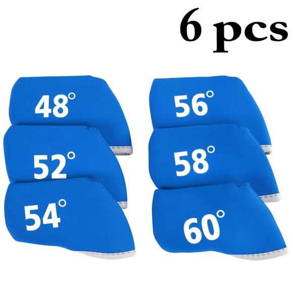 Bangcool 6PCS Golf Club Covers Protective Golf Iron Head Covers Golf Club Supplies