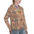 thumbnail image 2 of KLL Traditional Tribal Aztec for Womens Pullover Hoodie with Pocket Hooded Long Sleeve Shirts Sweatshirt for Women-Small, 2 of 7