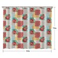 thumbnail image 5 of Pioneer Flower Floral Print Pattern Shower Curtain 84"x72" ,Bathroom Decorative Shower Curtains Set with 12 Hooks,Modern Waterproof Washable Shower Curtain, 5 of 6