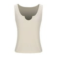 thumbnail image 6 of QUNYINEY Sleeveless Womens Tank Tops Solid Crop V Neck Casual Shirts Ribbed Slim Tank Tops, 6 of 7