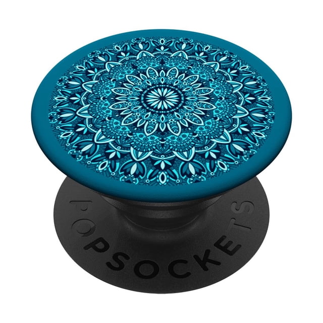 Soporte para teléfono móvil Mandala Forever, azul, turquesa, verde azulado, henna