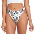 thumbnail image 1 of Balery Retro Rooster Tangas de Algodón para Mujer con Estampado – Ropa Interior Sexy, Transpirable, G-string-3X-Large, 1 of 6