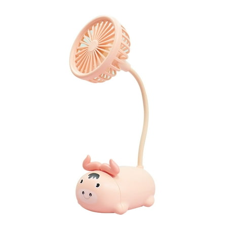 

Chiccall Summer Creative Cartoon With 360-degree Rotating Light Handheld Usb Charging Fan Home Office Supplies Gifts for Women Men on Clearance