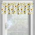 thumbnail image 4 of Ambesonne Yellow White Valance & Curtain, Botanic Pattern, 55"x30", Multicolor, 4 of 6