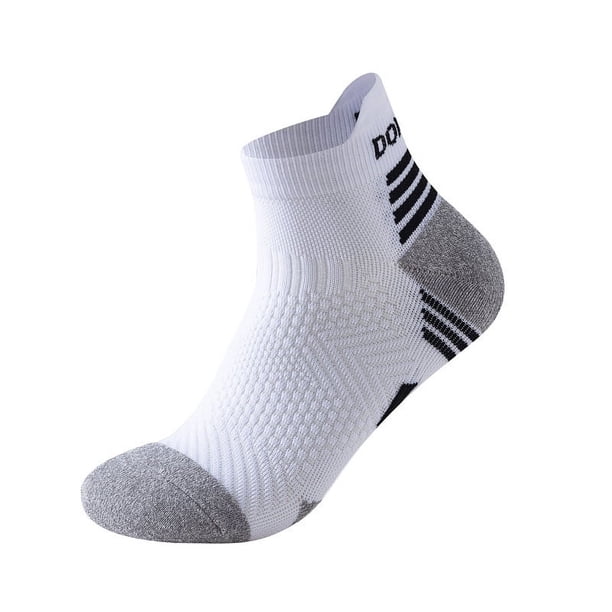 Calcetines para correr maratón para hombres y mujeres, calcetines deportivos con fondo de toalla engrosado, calcetines náuticos de tubo corto y caña baja