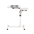 thumbnail image 2 of Lorelo Bed Side Table, Height Liftable Overbed Bedside Table with Wheels, Adjustable Tilt Hospital Bed Table, Foldable Over Bed Table for Home, 2 of 7