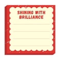 thumbnail image 2 of Sticky Notes 3.15×3.15 Inch Red Scalloped Edge Self Adhesive Memo Pads - Cute Decorative Note Pads for Home Office Organization, Refrigerator Messages, Planner Stickers & Daily Reminder Notes, 2 of 8