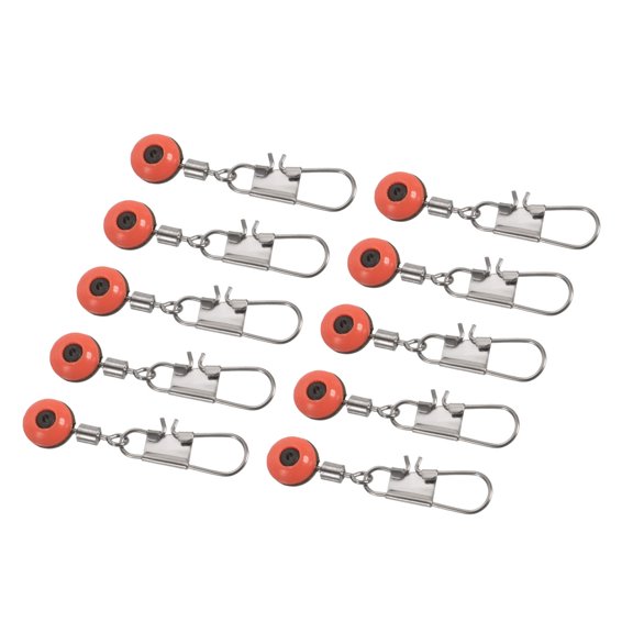 44LBS Load Capacity Fishing Line Sinker Slides, Red 60 Pack