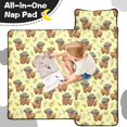 thumbnail image 4 of Highland Cow and Hat Print Teens Toddler Nap Mat with Pillow, Sleeping Mat Bag for Preschool Daycare 50"x20", 4 of 6