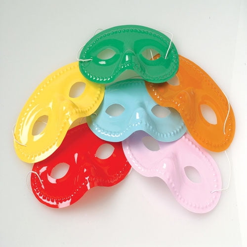 US Toy Company FA215 Economy Masks-Asst - Pack of 12