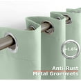 thumbnail image 2 of Ample Decor 2 Panel 46 x 95 inch 100% Polyester Blackout Curtains, Noise Reducing - Light Green, 2 of 5