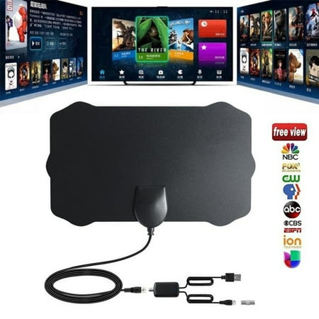 120 Miles Antena Digital HDTV Indoor HD TV Antenna with Amplifier Signal Booster TV Radius Surf Fox Antena HD TV Antennas