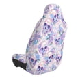 thumbnail image 4 of Lsque white Skull crystal flower Pattern Car Seat Covers for Front Seats , Waterproof Seat Covers for Cars, Sporty Front Seat Covers,Car Seat Cover Protector Front Seats, 4 of 5